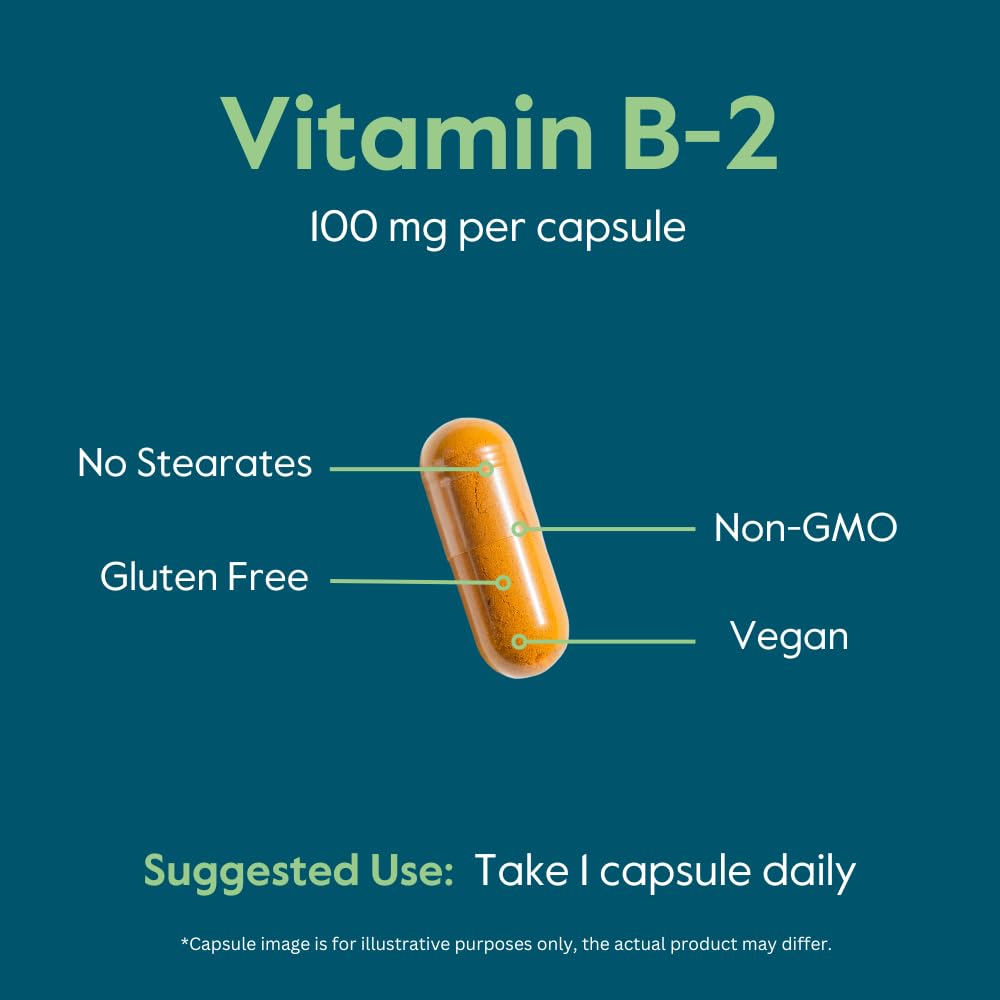 BESTVITE Vitamin B-2 100mg sur une table