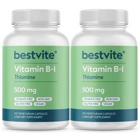 BESTVITE Vitamine B-1 500mg gélules végétales vue avant