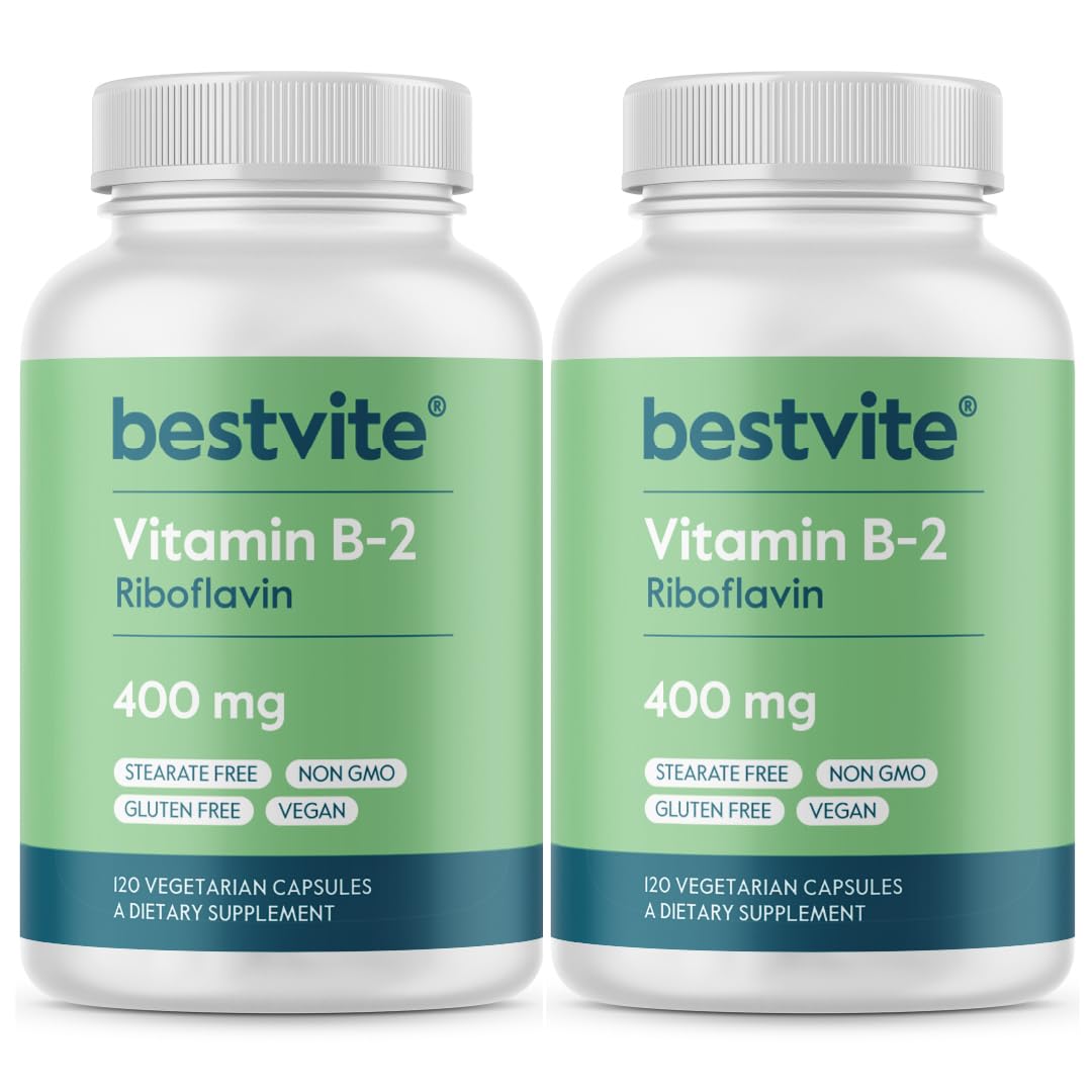 BESTVITE Vitamine B-2 400mg 240 Capsules Végétales vue de face