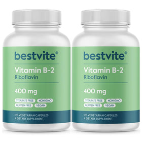 BESTVITE Vitamine B-2 400mg 240 Capsules Végétales vue de face