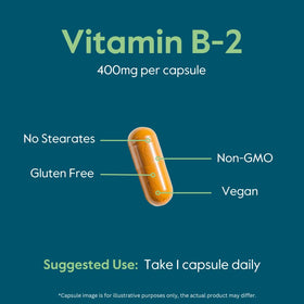 BESTVITE Vitamine B-2 400mg vue de côté