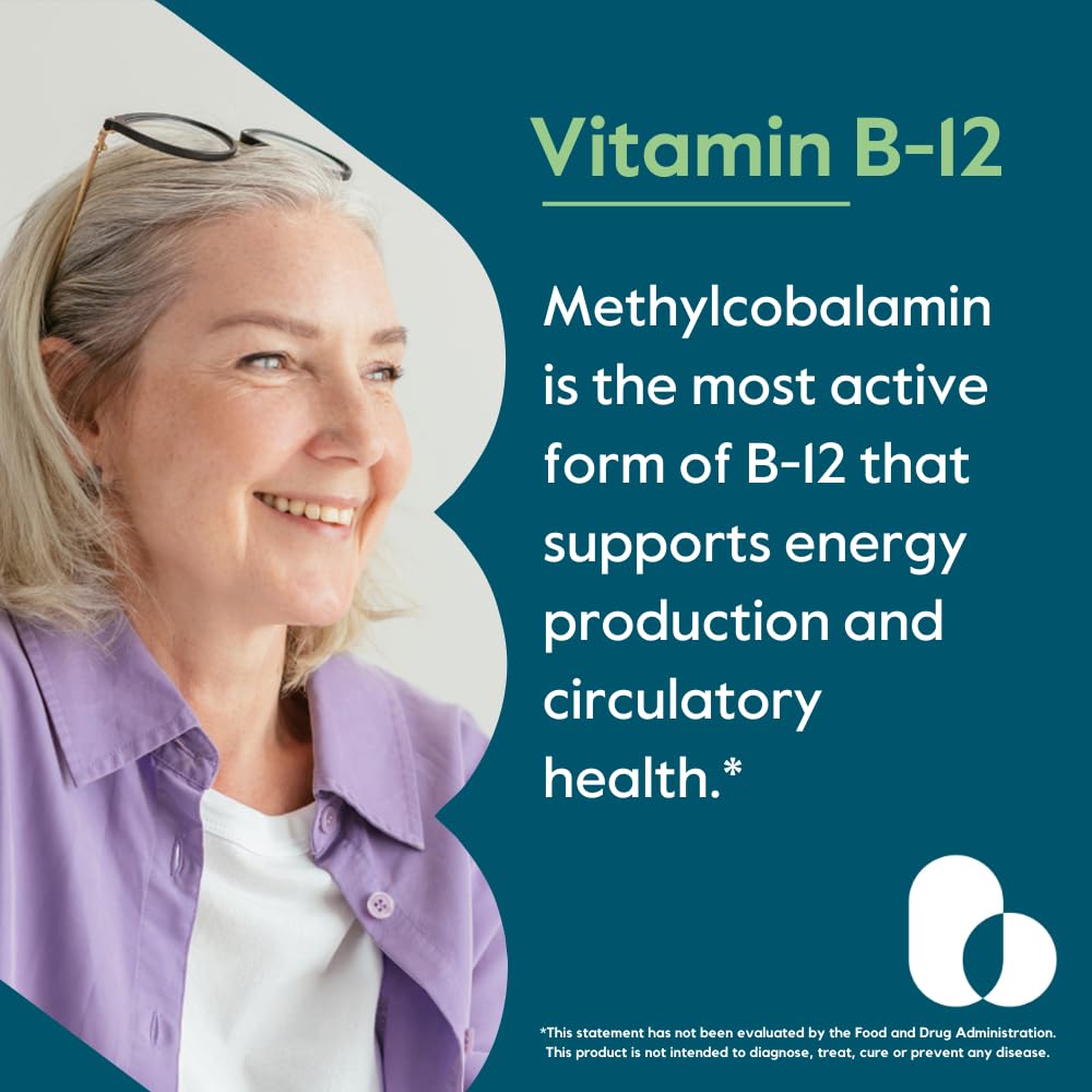 BESTVITE Vitamine B12 5000mcg capsules végétales arrière