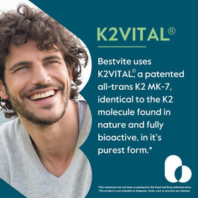 BESTVITE Vitamine K2 100mcg MK-7 gélules végétales