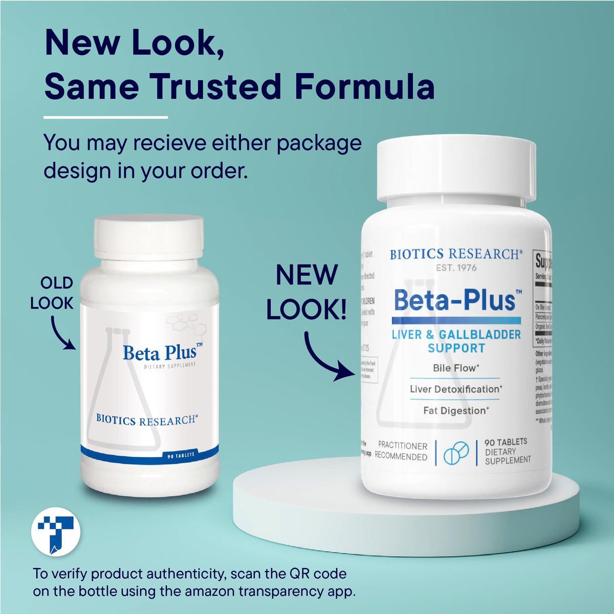 Beta-Plus™ de BIOTICS RESEARCH avec un verre d'eau