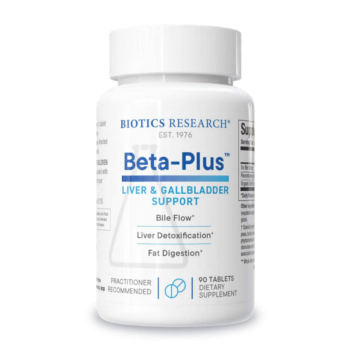 Beta-Plus™ de BIOTICS RESEARCH comprimés avec emballage