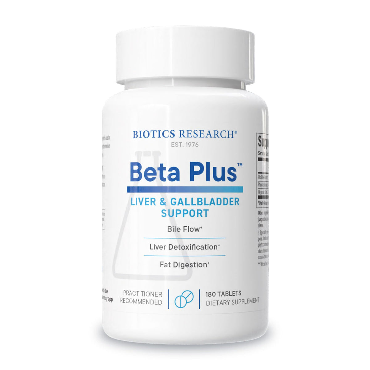 Beta-Plus™ de BIOTICS RESEARCH, comprimés en boîte de 150g