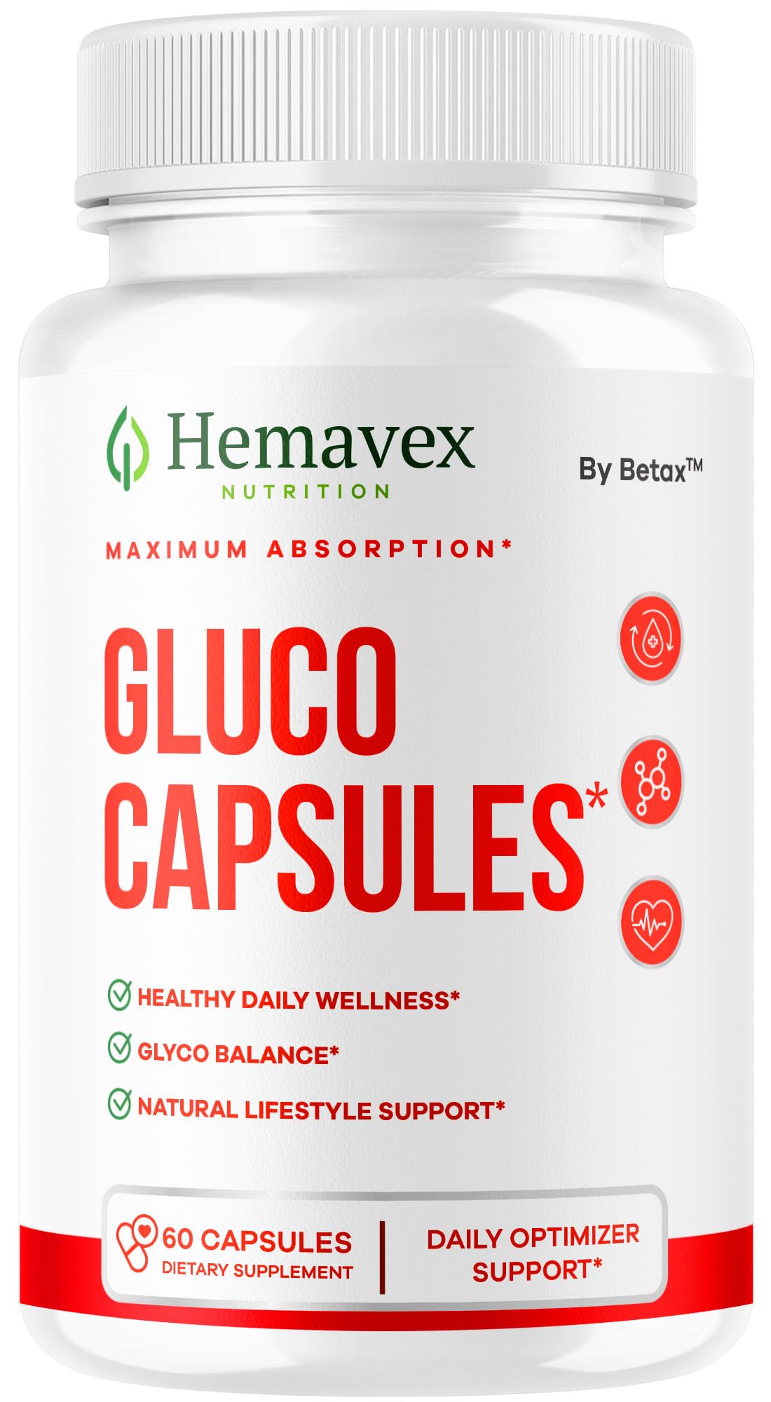 BetaX Hemavex Capsules 60 unités vue de face