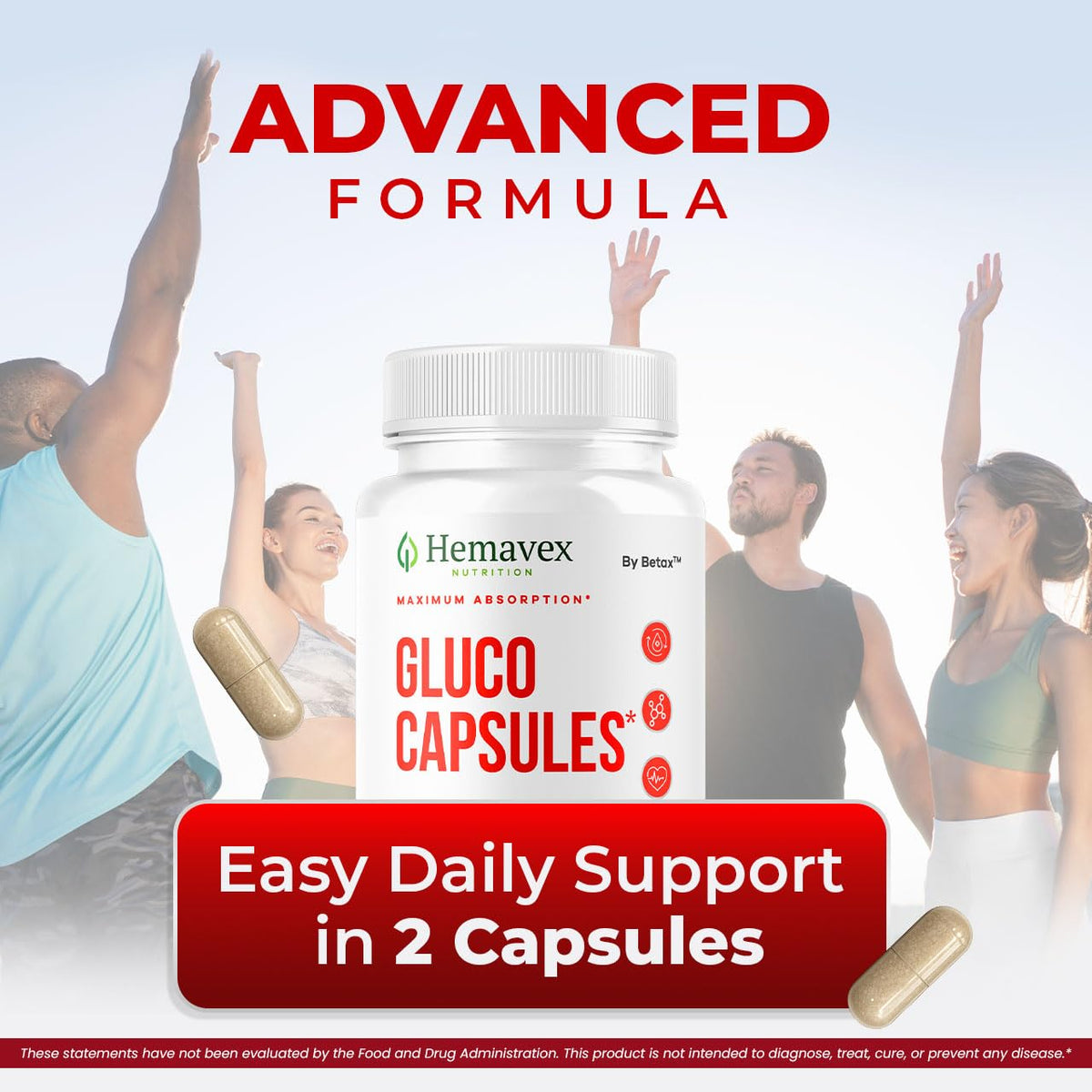 BetaX Hemavex Capsules ouvertes avec gélules visibles
