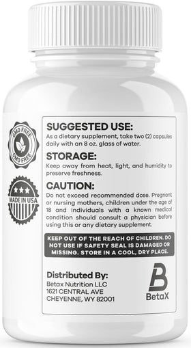 BetaX NeuroMind Pro Capsules 60 ouvertes avec capsules visibles
