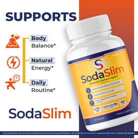 BetaX SodaSlim Capsules 300 bottle with label