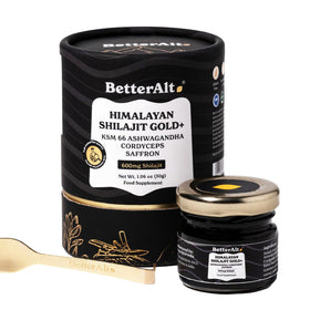 Better Alt Shilajit Gold + Cordyceps 600mg vue de face