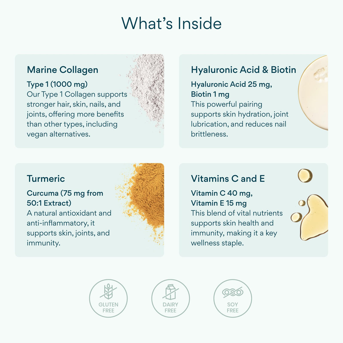 Bettervits Collagen Peptides Complex capsules en gros plan