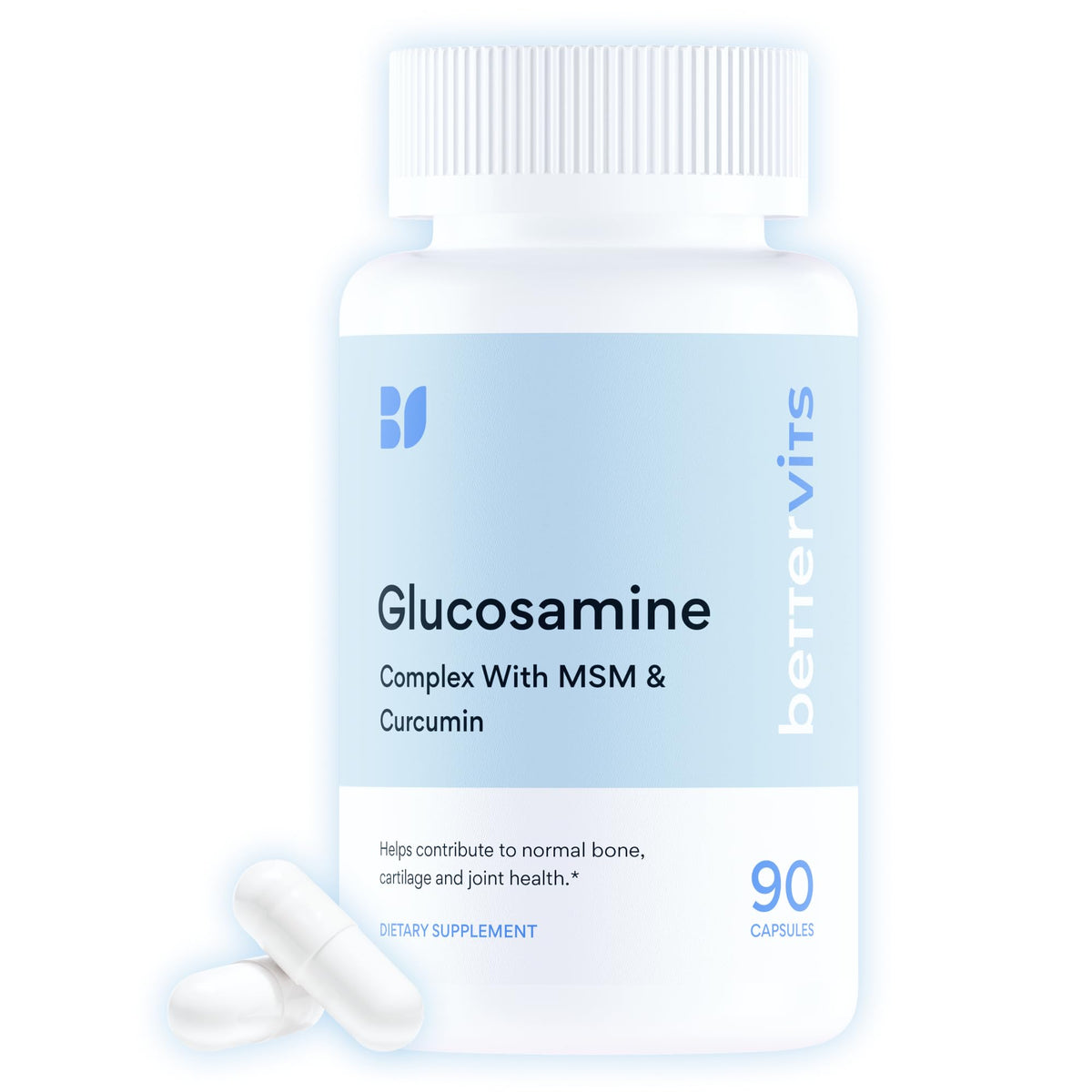 Bettervits Glucosamine Chondroitin MSM vue avant du produit