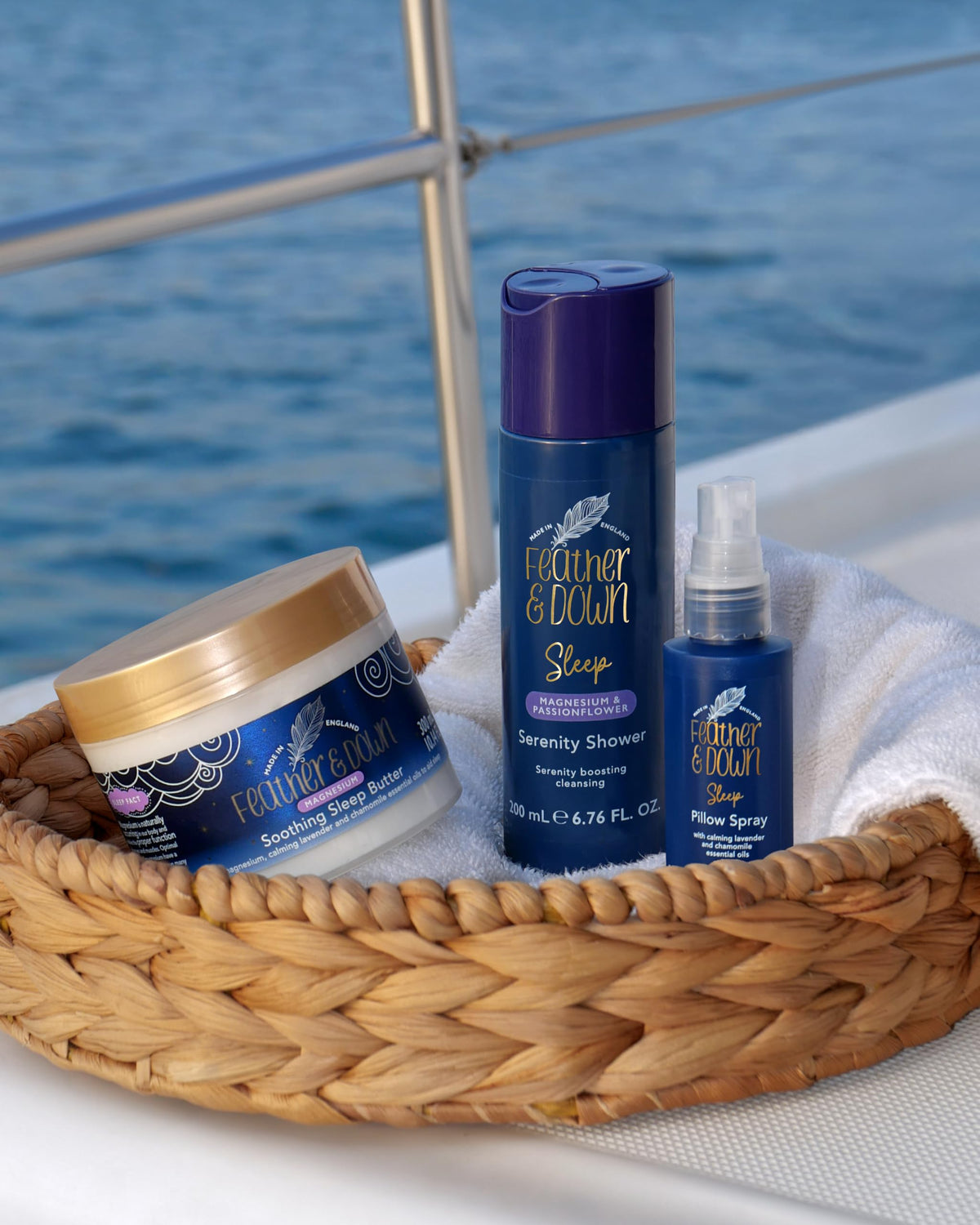 Beurre de sommeil Feather & Down avec fleurs de lavande