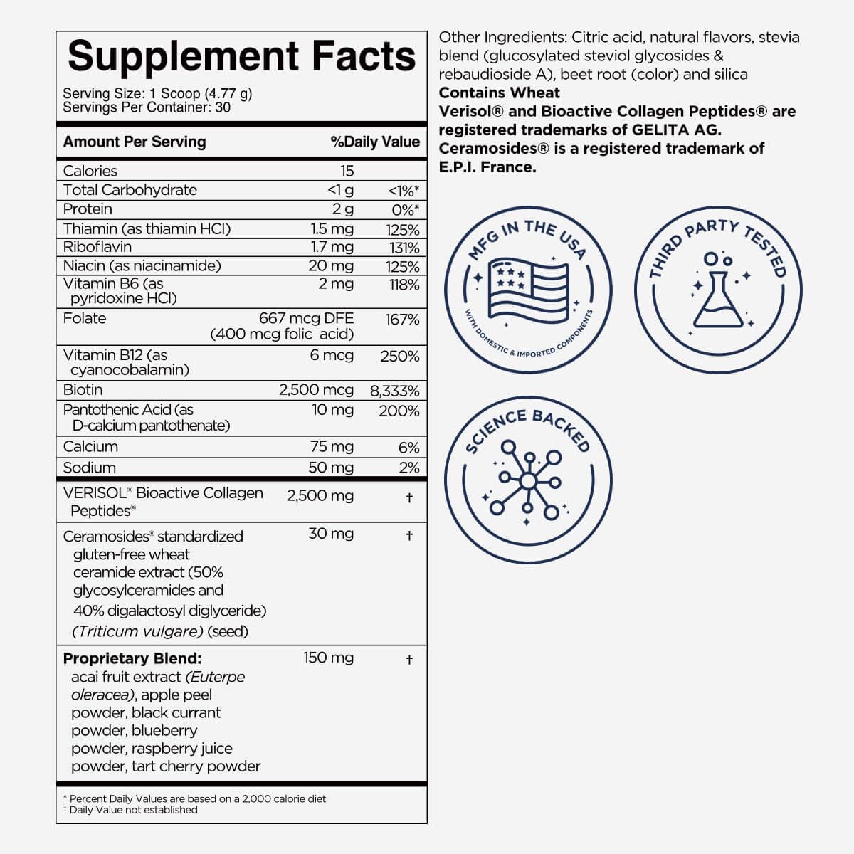 Beverly Hills MD Plump + Firm Collagen support 222g en situation avec smoothie