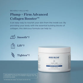 Beverly Hills MD Plump + Firm Collagen support 222g étiquette et ingrédients