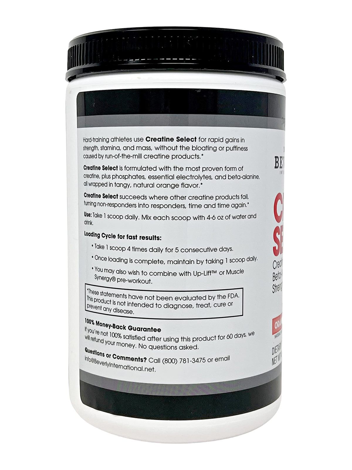 Beverly International Creatine Select 572g avec cuillère doseuse