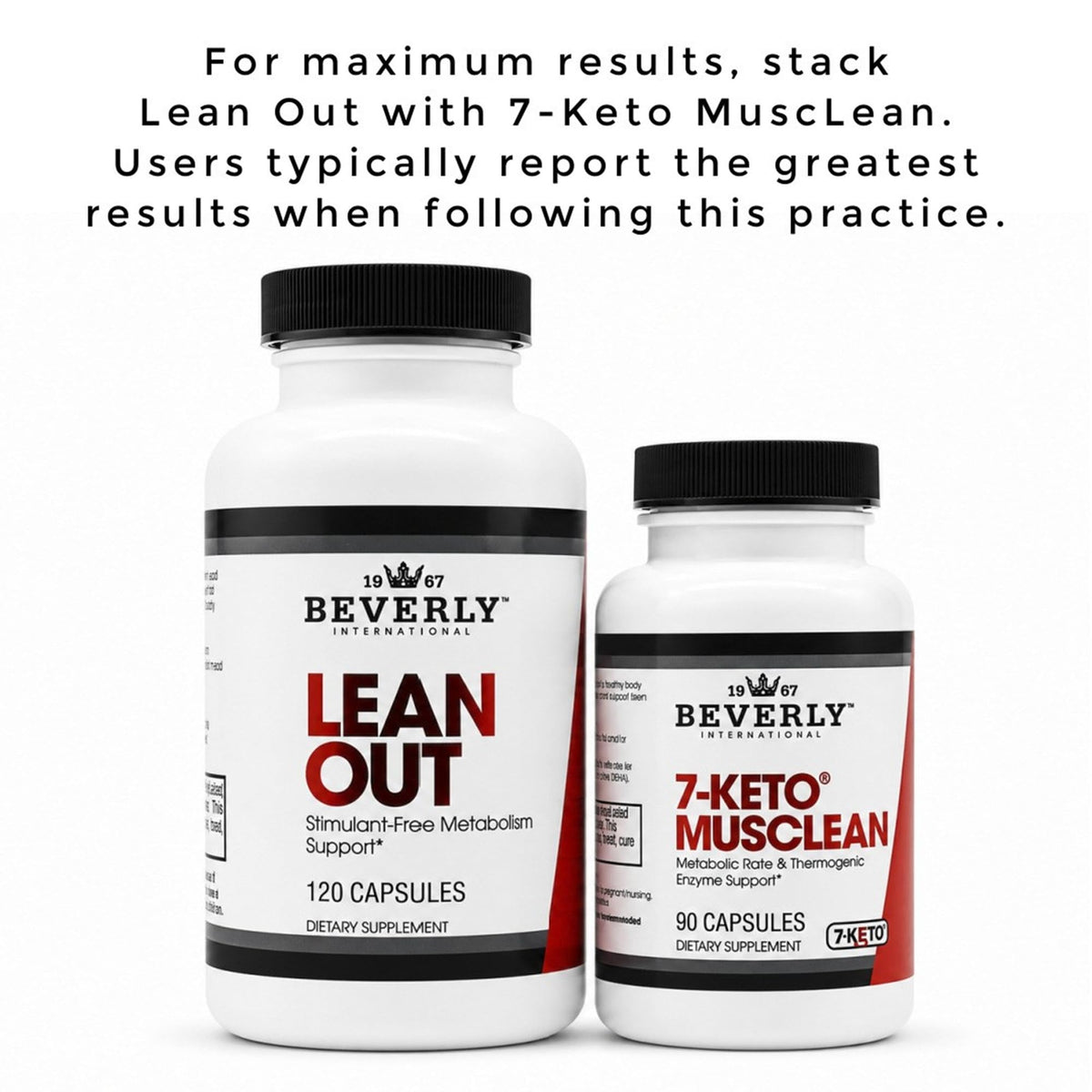 Beverly International Lean Out 120 capsules sur fond neutre