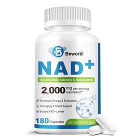 BEWORD Liposomal NAD+ 2000 mg 180 capsules vue de face