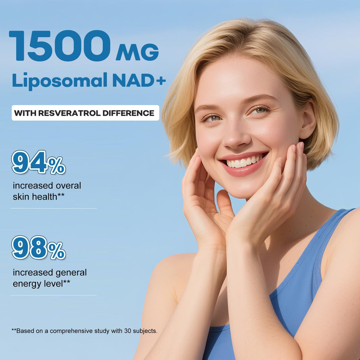 BEWORD Liposomal NAD+ 2000 mg capsules dans un environnement de santé