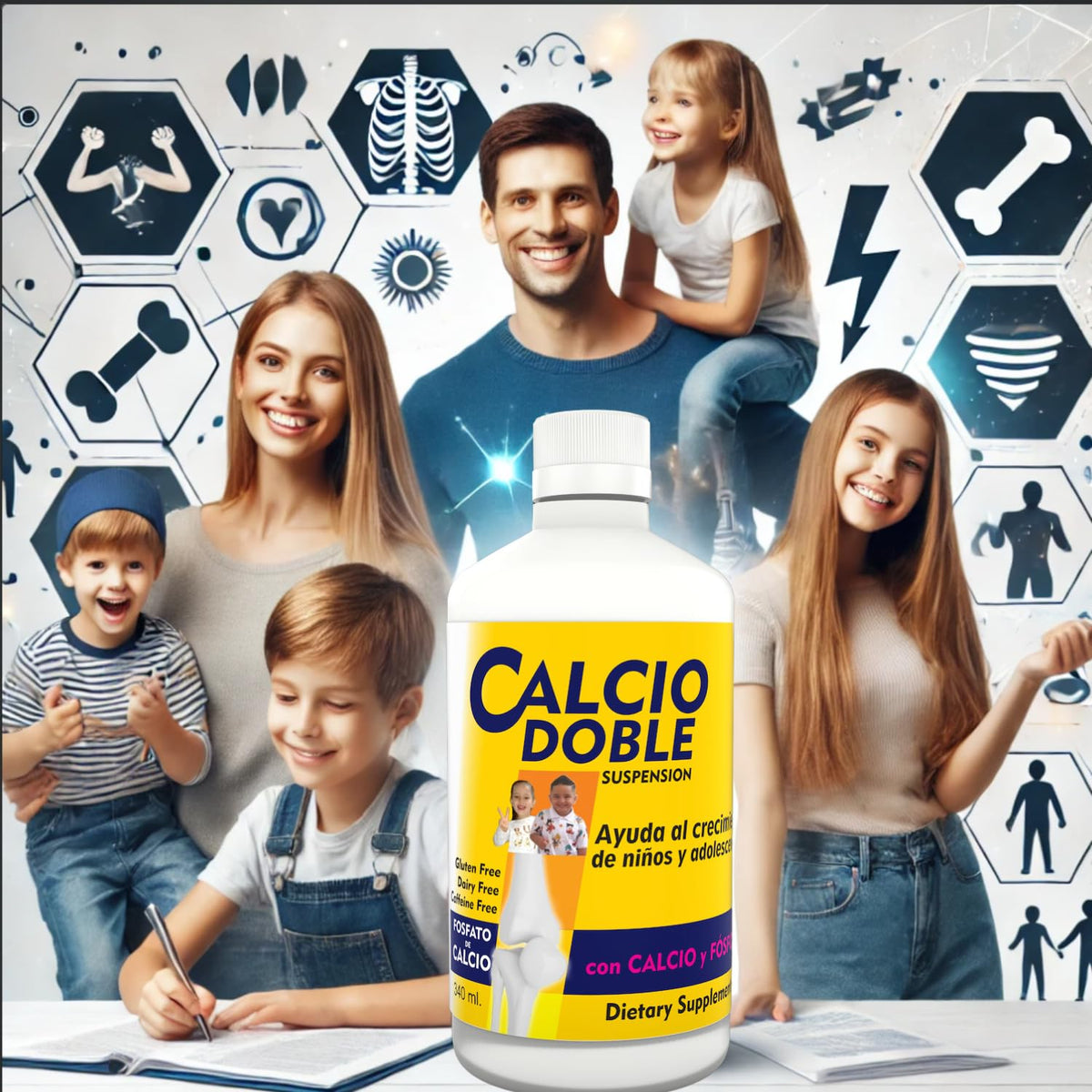 Beyodexa B Calcio Doble en utilisation avec un verre