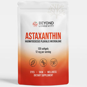 BEYOND LONGEVITY Astaxanthin 12mg gélules dans un flacon