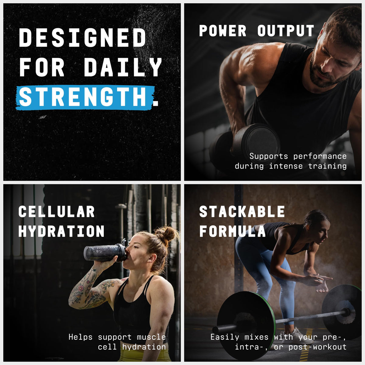 BEYOND RAW Creatine HCl utilisation pendant l'entraînement