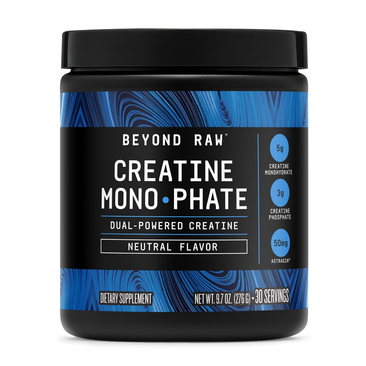 BEYOND RAW Créatine Monohydrate 340g vue de face