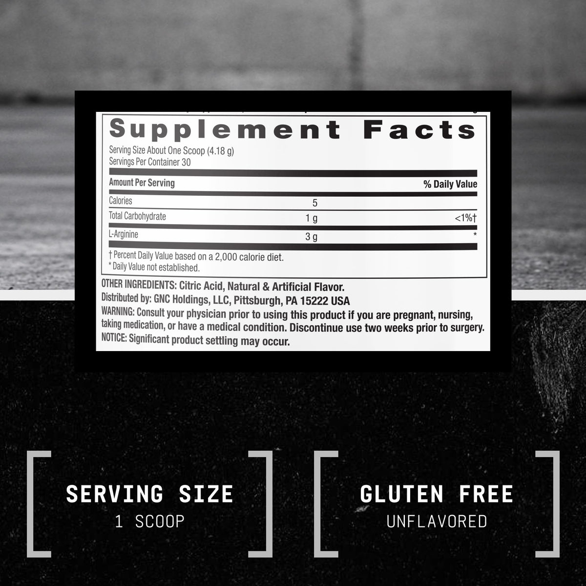 BEYOND RAW Poudre L-Arginine 168g avec autres compléments