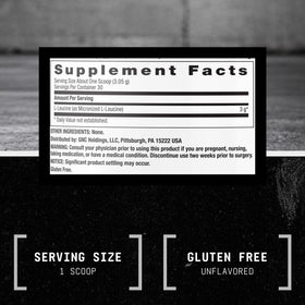 BEYOND RAW Poudre L-Leucine 281g dans un environnement de fitness