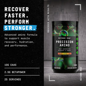 BEYOND RAW Precision Amino 640g peach mango tea flavor
