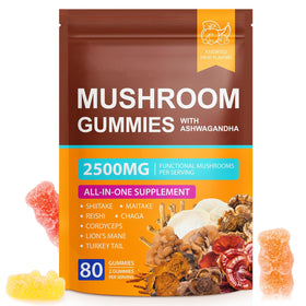 Beyxdu Gummies Champignon 2500mg avec emballage avant