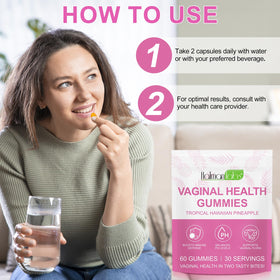 Beyxdu Gummies Équilibre Féminin, prise d'un gummy
