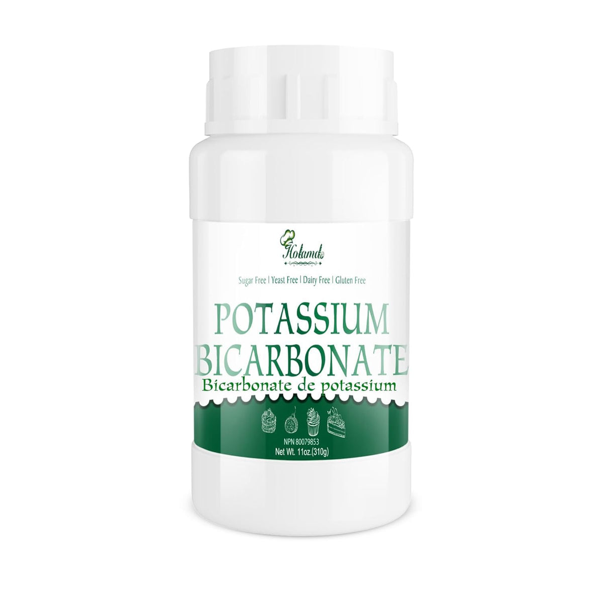 Bicarbonate de Potassium Holamdo 322g vue avant