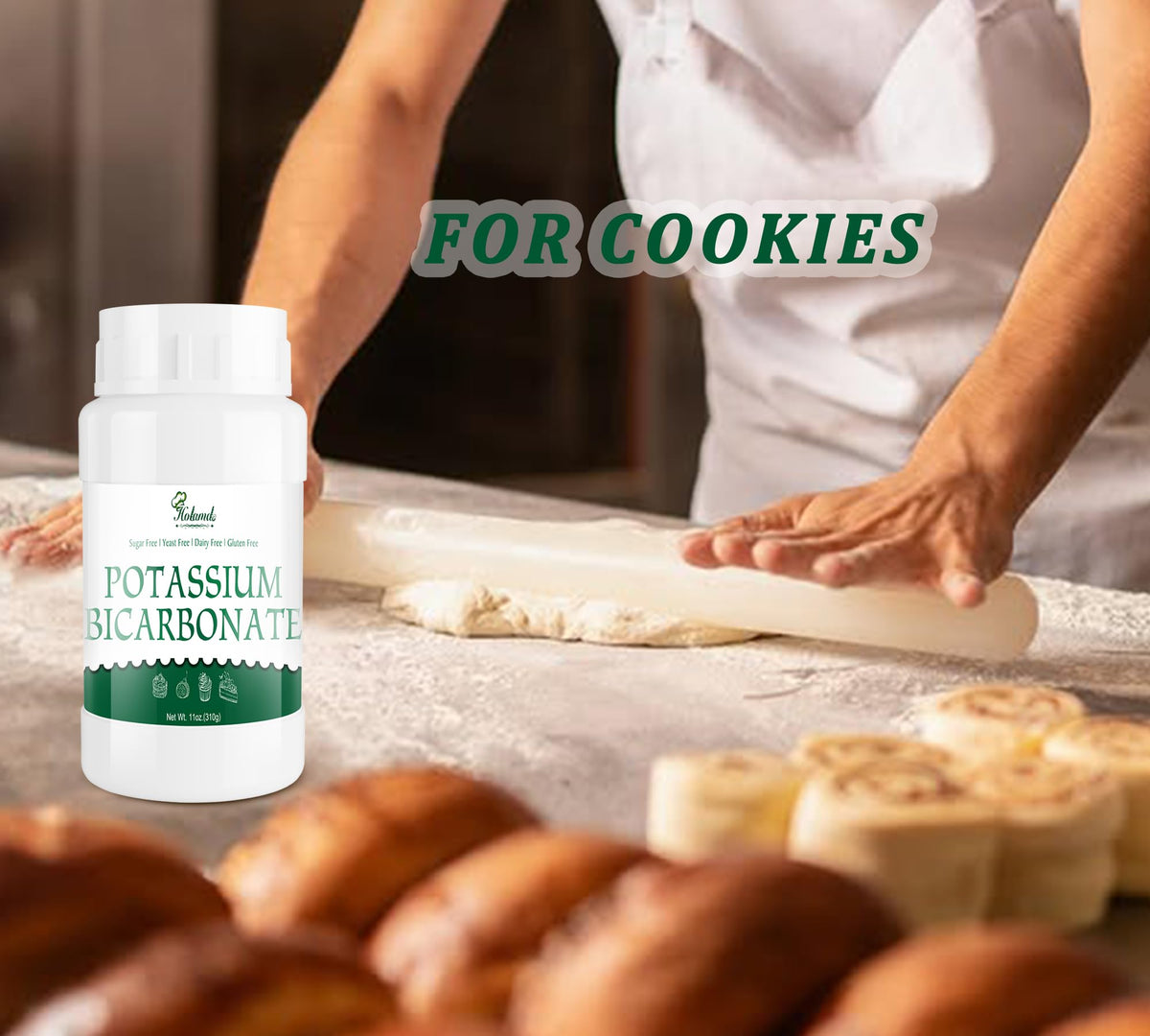 Bicarbonate de Potassium Holamdo en cuisine