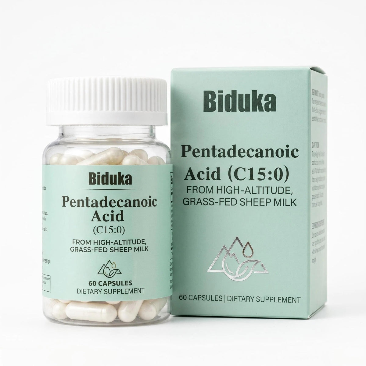 Biduka Acide Pentadécanoïque 300mg boîte avec 60 capsules