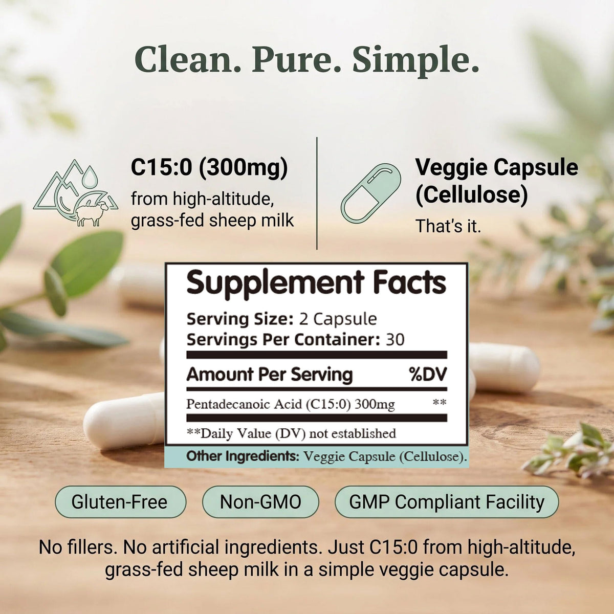 Biduka Acide Pentadécanoïque boîte ouverte montrant capsules
