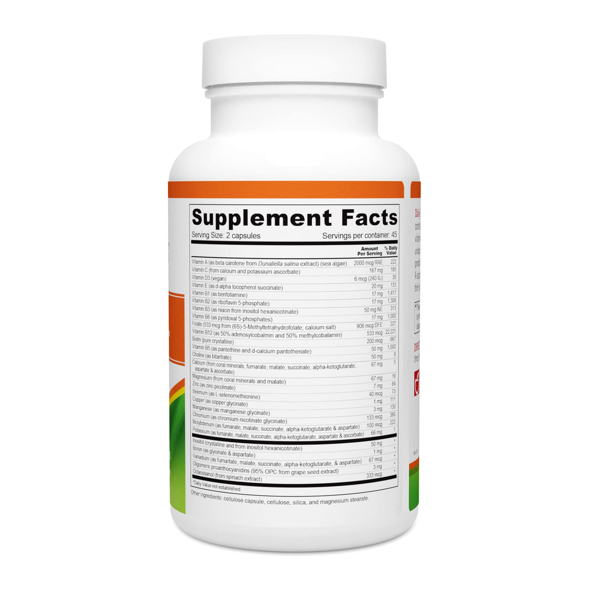 Bienfaits des vitamines B illustrés sur l'étiquette de Wellness Resources