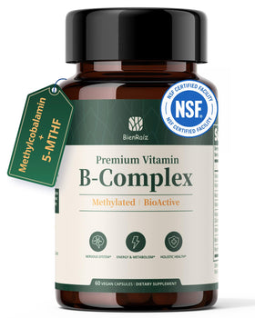 BienRaíz Complexe de Vitamines B Méthylées 60 capsules avant