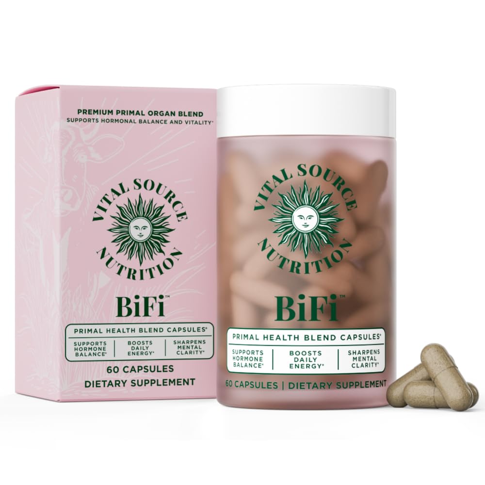 BiFi Capsules de Vital Source Nutrition, mélange d'organes bovins en format de capsule