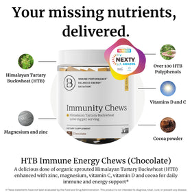 BIG BOLD HEALTH HTB Chews Chocolat, chews au chocolat présentés sur une table