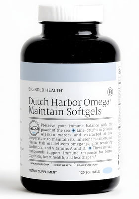 BIG BOLD HEALTH Omega Maintain 120 Softgels vue de face