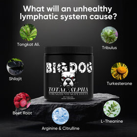 Big Dog 3-en-1 Total Alpha Blend de Bruiseweed, vue de côté du flacon