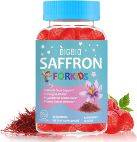 BIGBIO gummies Saffron pour enfants 90 gummies pot