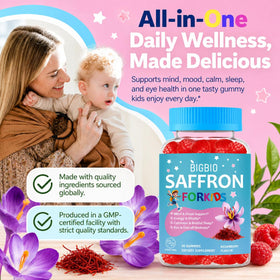 BIGBIO gummies Saffron pour enfants, dosage recommandé