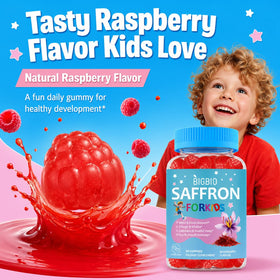 BIGBIO gummies Saffron pour enfants, vue de côté