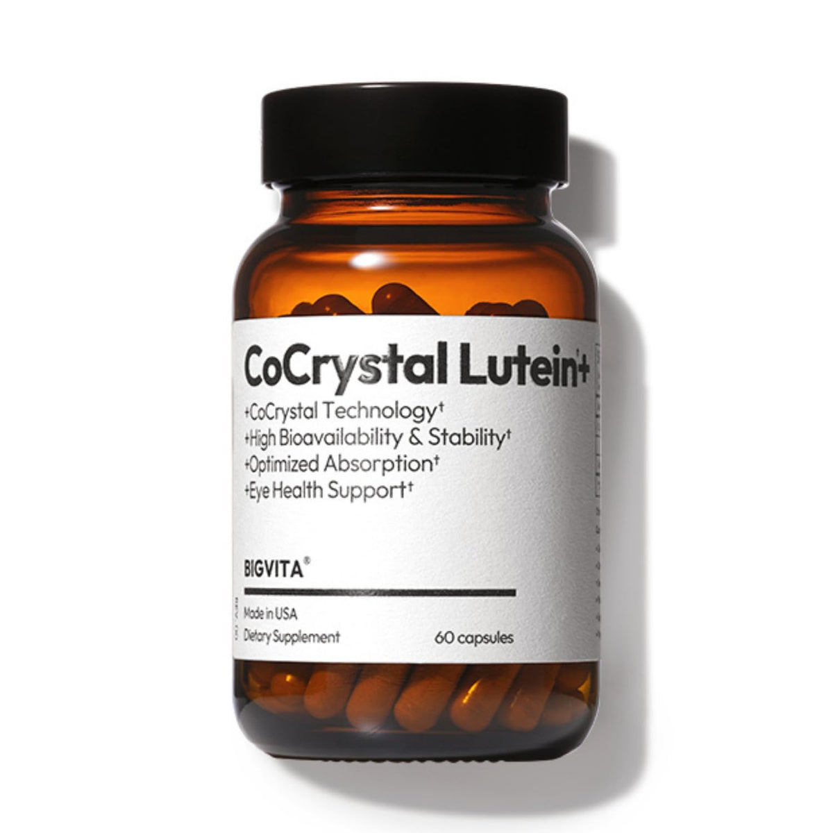 BIGVITA CoCrystal Lutein + 60 capsules vue de face