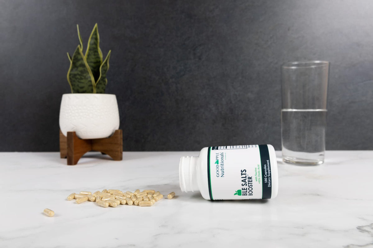 Bile Salts support GOODAPPLE NUTRITIONALS sur fond neutre