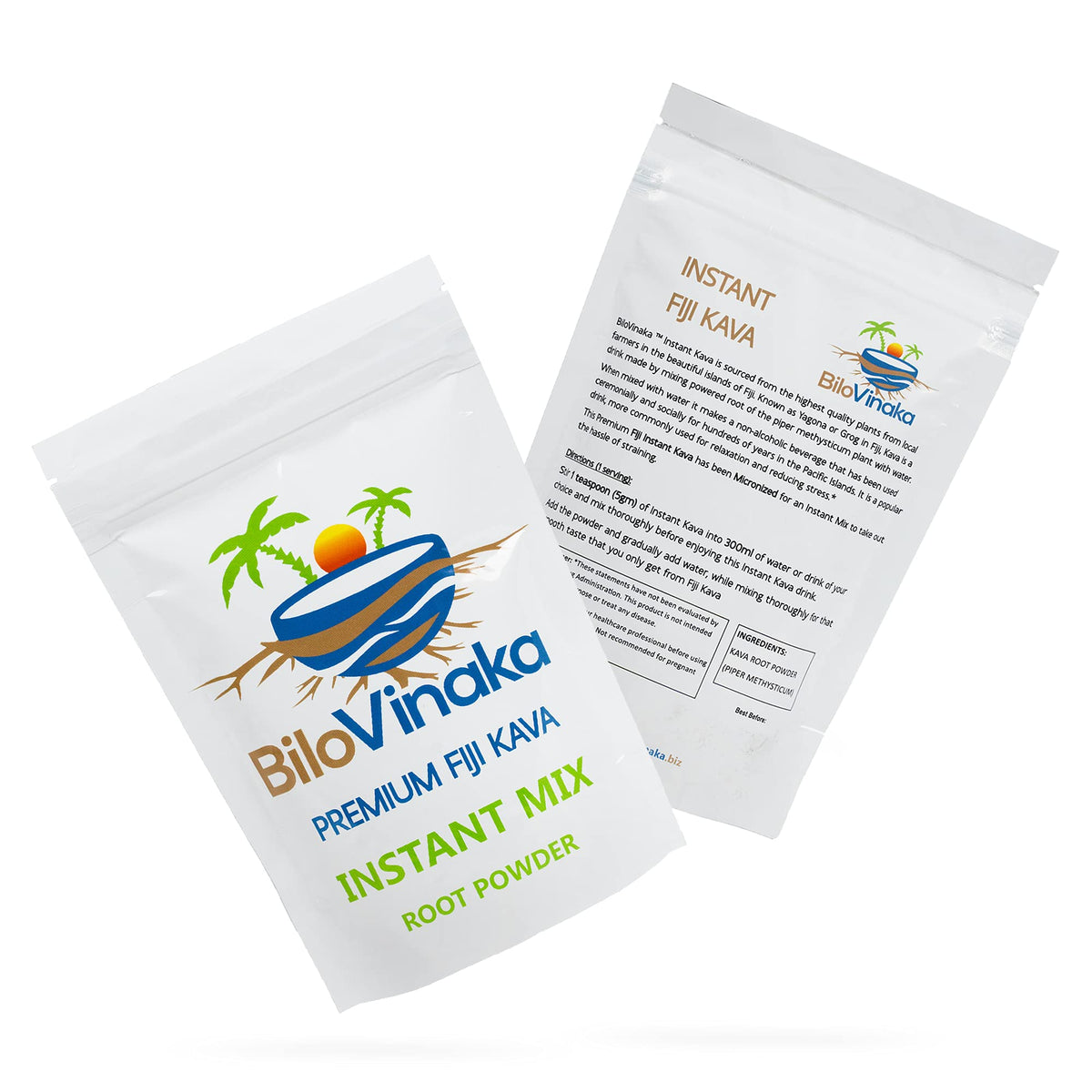 BILOVINAKA Mélange Instantané de Kava - Poudre de racine de kava