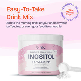 Binto Poudre d'Inositol, ingrédients sur l'étiquette